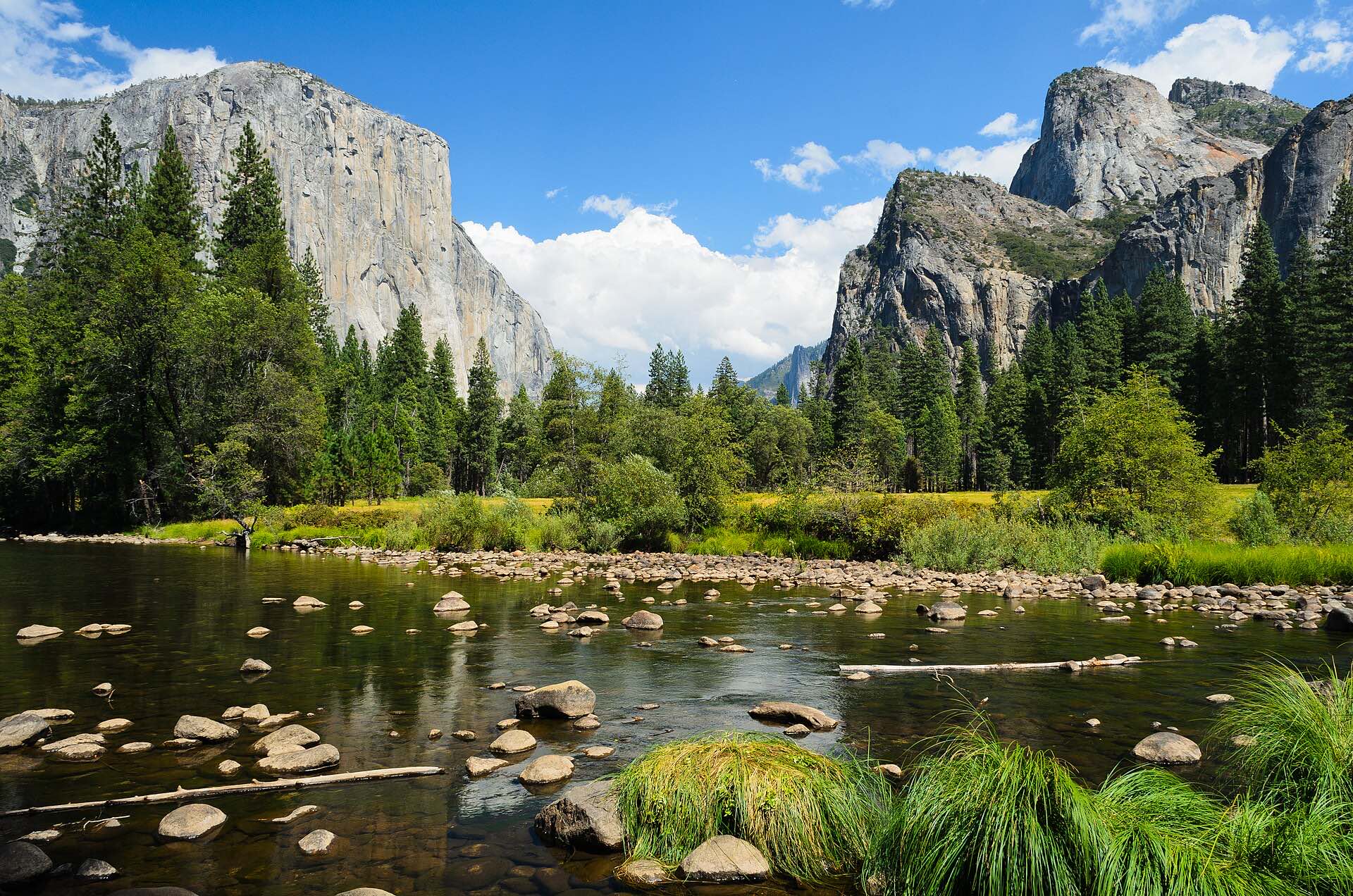 El Capitan above the Merced River in Yosemite Valley